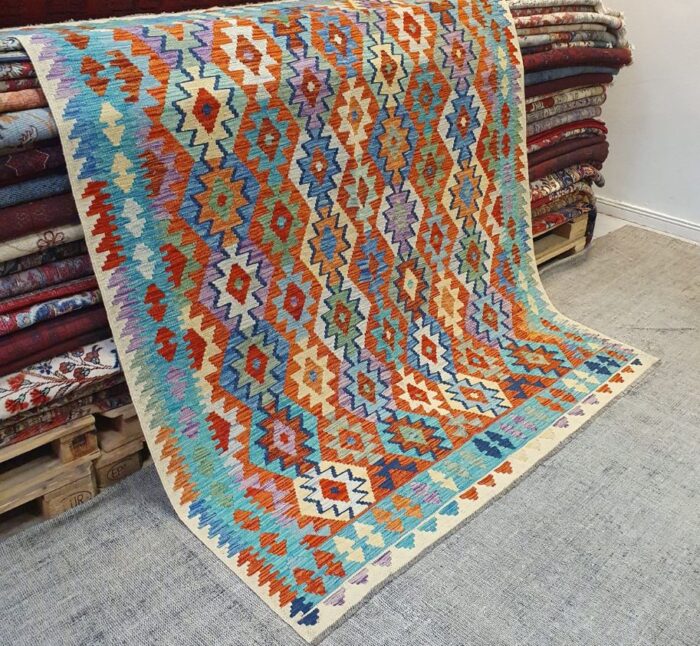 0430 Kelim Afghan (233x177 cm) - Image 2